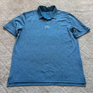 Oakley Blue Aero Ellipse Regular Fit Golf Polo Men's Size 2XL
